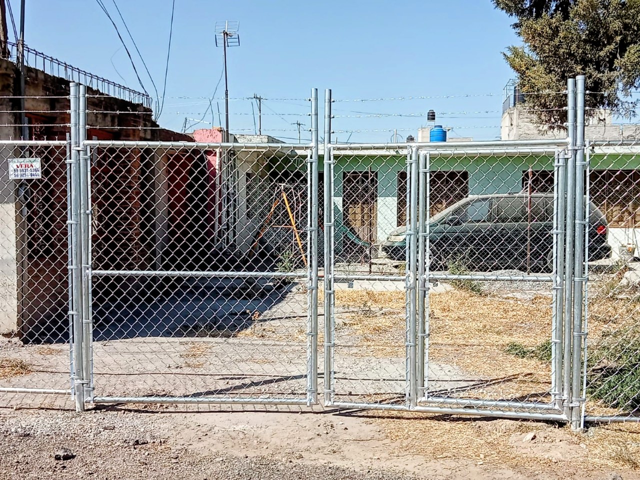 Malla ciclónica de cerca